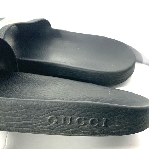 Gucci | stripe rubber slides - Picture 9 of 12